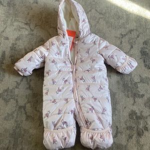 Joe Fresh  snow day all in one snowsuit light pink